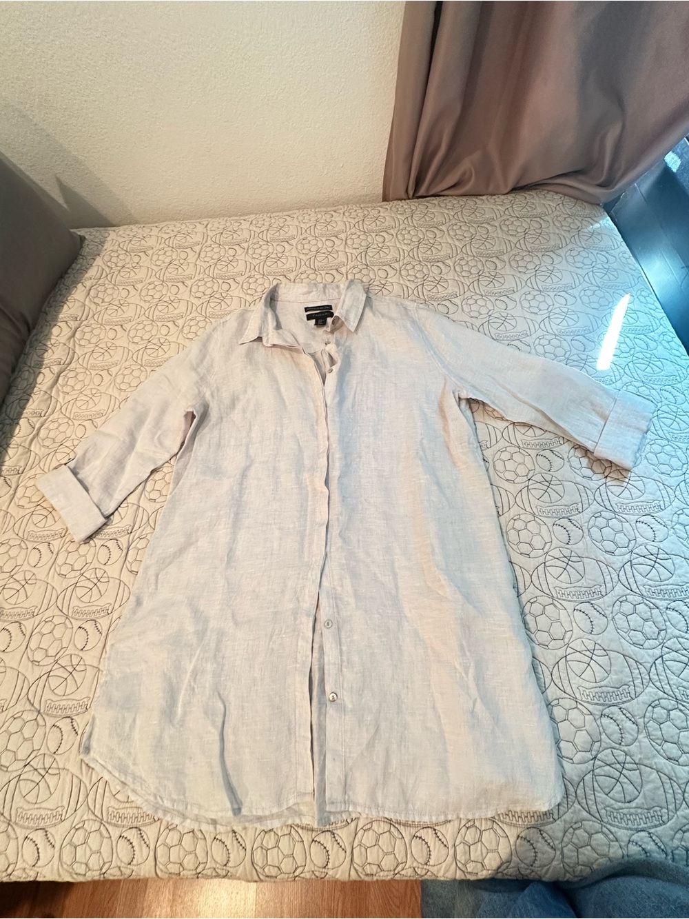 Tahari Natural Linen Essential Tunic